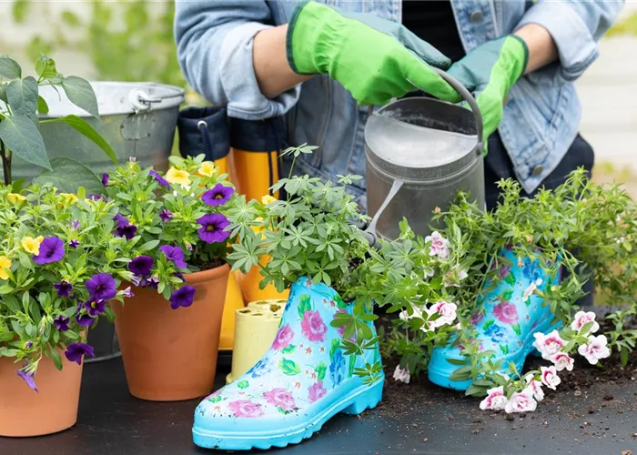 Auf den Schuh gekommen – Upcycling mit Gummistiefeln