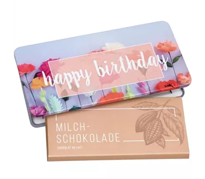 Milchschokolade von Munz 'Happy Birthday'