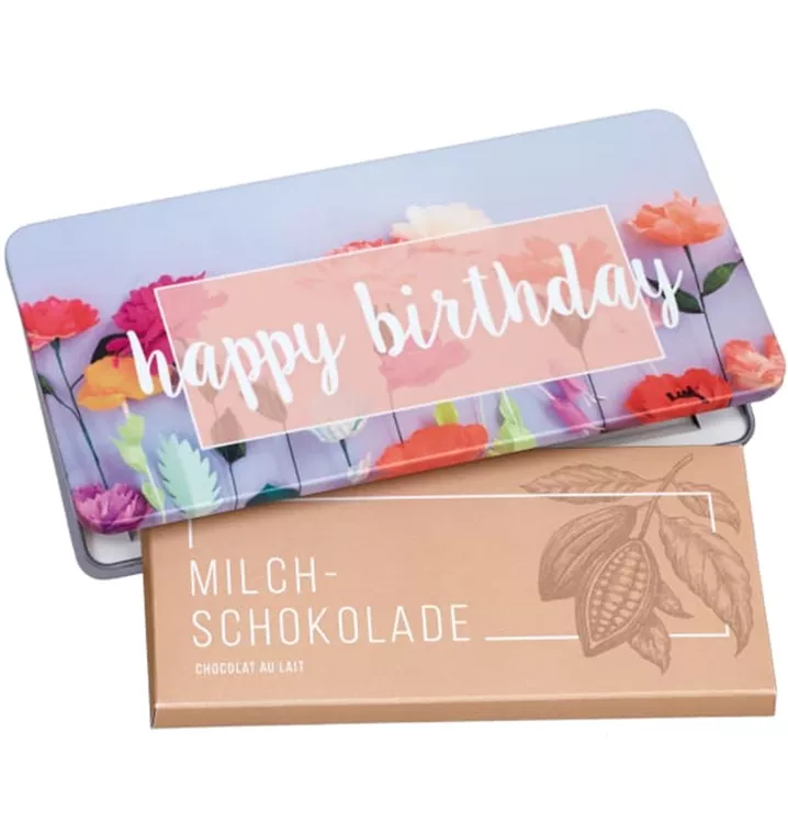 Milchschokolade von Munz 'Happy Birthday'